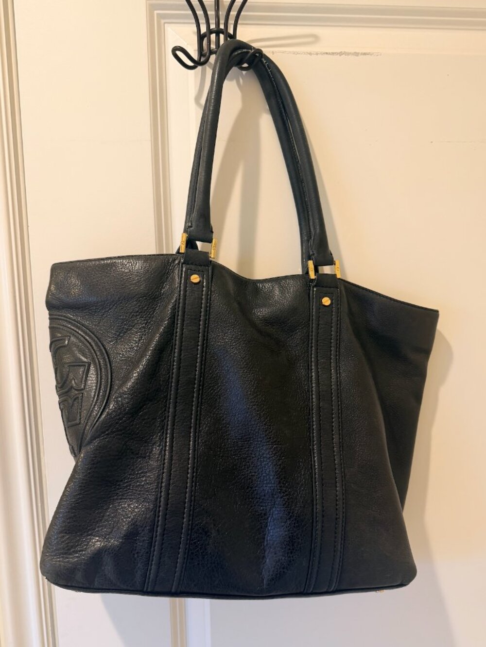 Black Tory Burch Purse/Tote - Picture 2 of 11